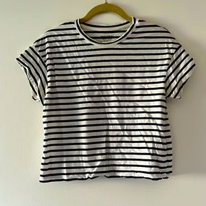 Banana Republic striped crop t-shirt